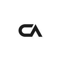 letter CA logo design free vector file.