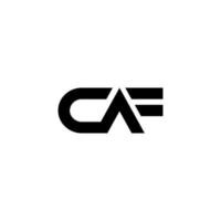 letter CAF logo design free vector file.