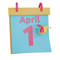 Kalender zum Aprilscherztag png