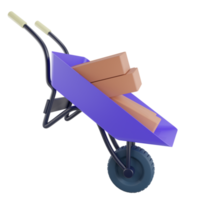 wheelbarrow with bricks png