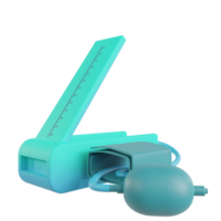 3D render bloeddrukmeter object png