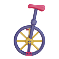 Unicycle object isolated png