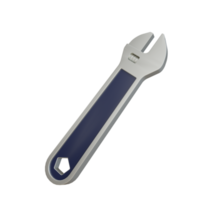 3D wrench object with transparent background png