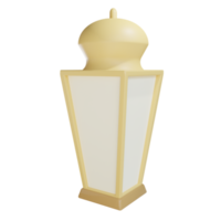 Objet lanterne 3d avec fond transparent png