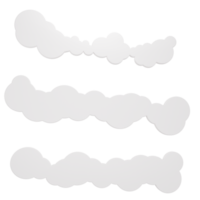 wolkenornamentillustration 3d rendern png