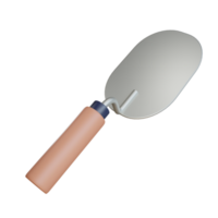 objet cuillère en ciment 3d avec transparent png