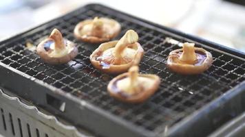 Grilled shiitake mushroom barbecue image