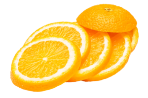 Orange fruit on white background png