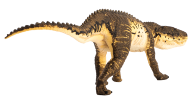 dinosaurio postosuchus sobre fondo blanco png