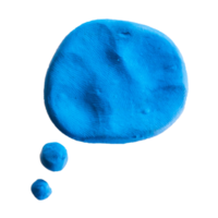 plasticine speech bubble  on isolated background png