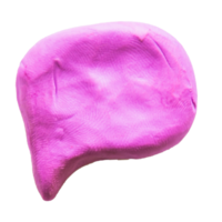 plasticine speech bubble  on isolated background png