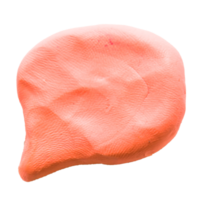 plasticine speech bubble  on isolated background png