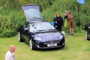 Oswestry in the UK in June 2022. A view of a Jaguar photo