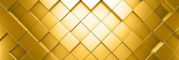 Futuristic gold hexagonal texture background. 3d rendering photo