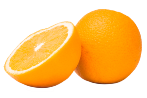 fruta naranja sobre fondo blanco png