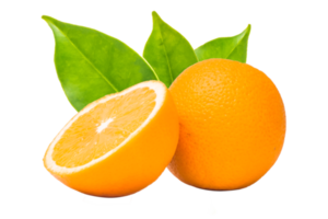 fruta naranja sobre fondo blanco png