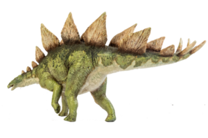 stegosaurus dinosaurie på isolera bakgrund. png