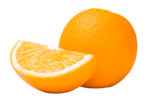 Orange fruit on white background png