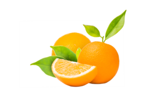 Orange fruit on white background png