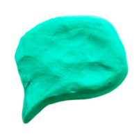 plasticine speech bubble  on isolated background png