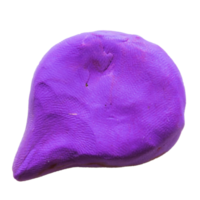 plasticine tekstballon op geïsoleerde achtergrond png