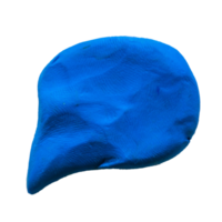 plasticine tekstballon op geïsoleerde achtergrond png