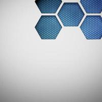 Futuristic and technological hexagonal background. 3d rendering photo