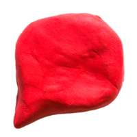 plasticine tekstballon op geïsoleerde achtergrond png