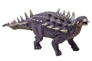 dinosauro polacanthus su sfondo bianco