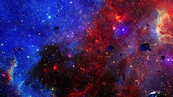galaxen utforskning av rymdflyg Nordamerika nebulosan video