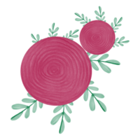 Rosenblüten-Aquarell png