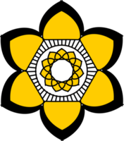ícone de mandala de elemento png