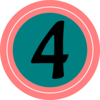 number icon design png