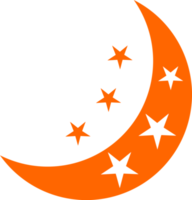 icona della luna con stella png