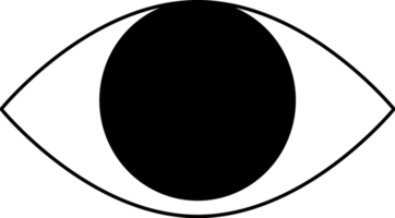 disegno dell'icona dell'occhio png