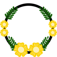 desenho de coroa de flores
