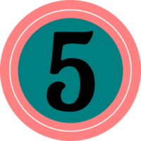 number icon design png