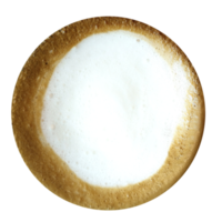 oben auf Kaffee Latte. png