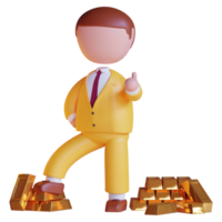 3d businessman character png