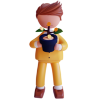 personaje de hombre de negocios 3d png