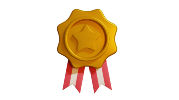 3D gouden medaille png