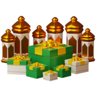 3d Eid Mubarak png