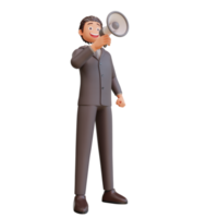 bussinesman with megaphone png