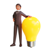 illustration bussinesman get an idea png