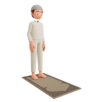 illustration muslim boy praying png