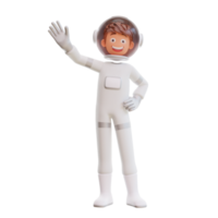 illustratie schattige ruimtevaarder astronaut png