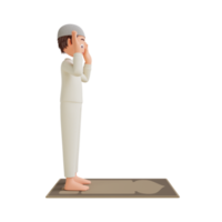 illustration muslim boy praying png