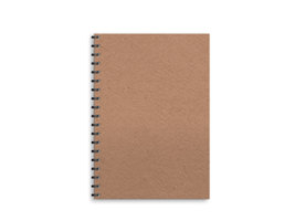 carnet marron isolé png