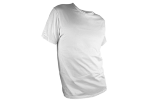frente de camiseta blanca aislada