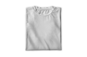 Isolated white folded t-shirt png